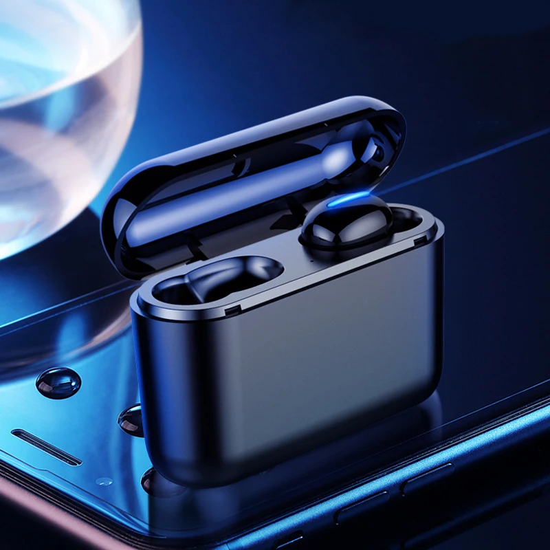 Настоящие Bluetooth 5,0 наушники HBQ TWS беспроводные наушники спортивные наушники с громкой связью 3D стерео игровая гарнитура с микрофоном зарядная коробка