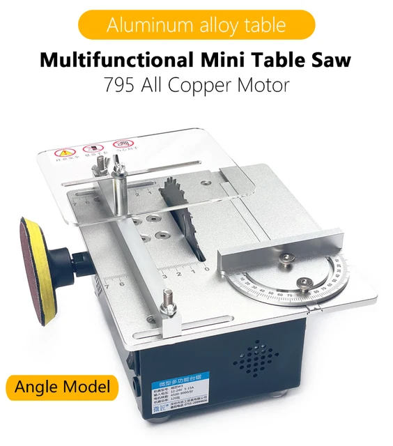  YUCHENGTECH Mini sierra de mesa para carpintería hecha a mano,  banco de carpintería, torno de corte de banco de perforación, banco de  trabajo multifuncional de madera (220V) : Herramientas y Mejoras