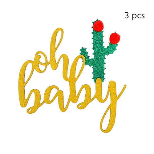 Gender Secret Taco Bout  baby Banner Baby Shower Party Oh Baby Hawaiian Baby Shower Cake Tag Decoration HL85 (7)