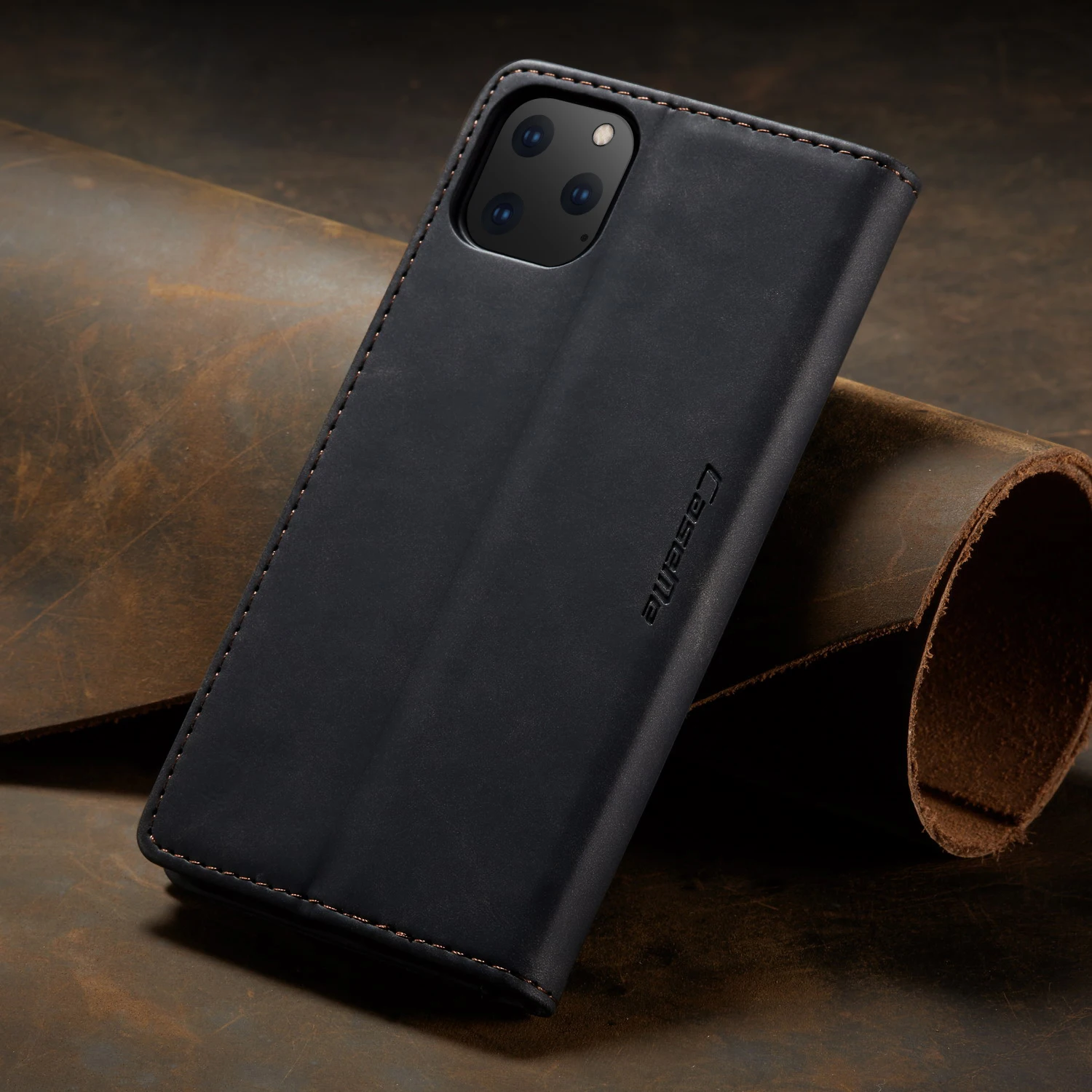 Магнитный кожаный чехол CaseMe в стиле ретро для IPhone11 pro мягкий силиконовый из ТПУ