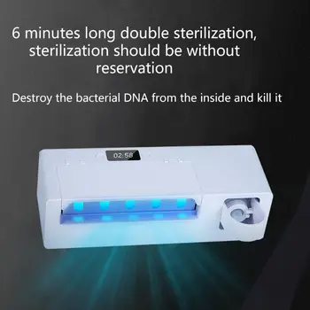 

1Pc UV Light Ultraviolet Toothbrush Automatic Toothpaste Dispenser Sterilizer Toothbrush Holder with 5 Independent Holders
