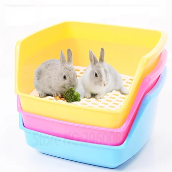 

Hot Sell Rabbit Toilet Tray Plastic Heightening Guinea Pig Toilet Pet Accessories Chinchilla Rabbit Potty Pets Supplies