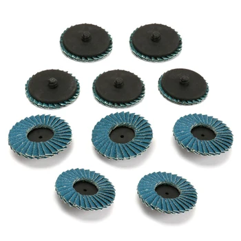 

10pcs 2 50mm 80 Grit Flap Sanding Disc Wheel Polishing Grinding Rust Removing
