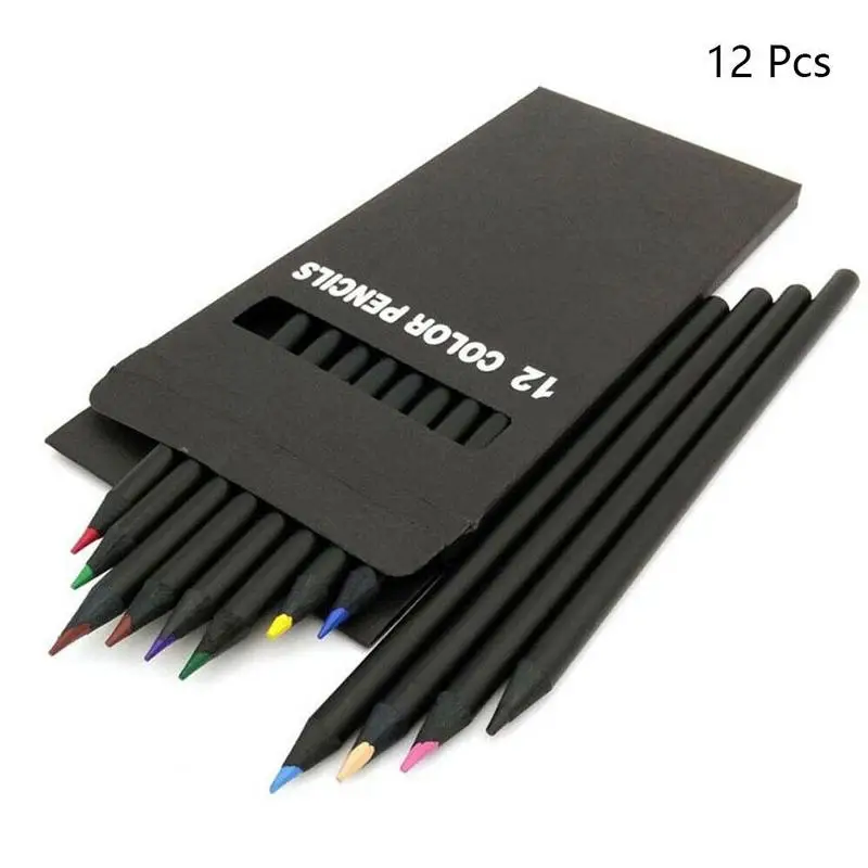 

12pcs/set Colorful Sketch Drawing Charcoal Pencil For Artist Sketching Drawing Standard Pencils Kids Gift Stationery Supplies