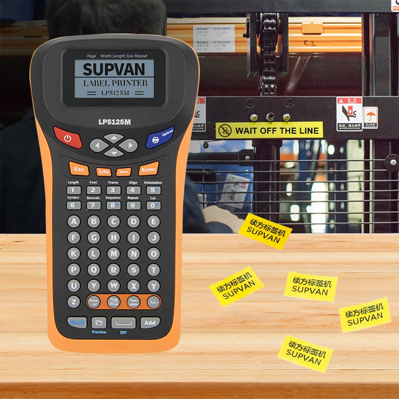 

Supvan Laminated Label Printers Sticker Labeller Thermal Transfer Label Maker Automatic Full-Cut Labeling Machine Newest LP5125M