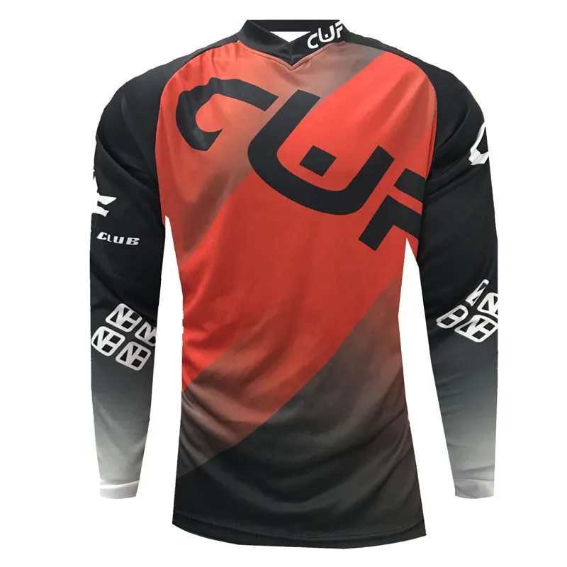 CWF MTB Mountain downhill Bike cycling Jersey DH MX BMX cycling racing clothes enduro Motocross Jersey for men long sleeve