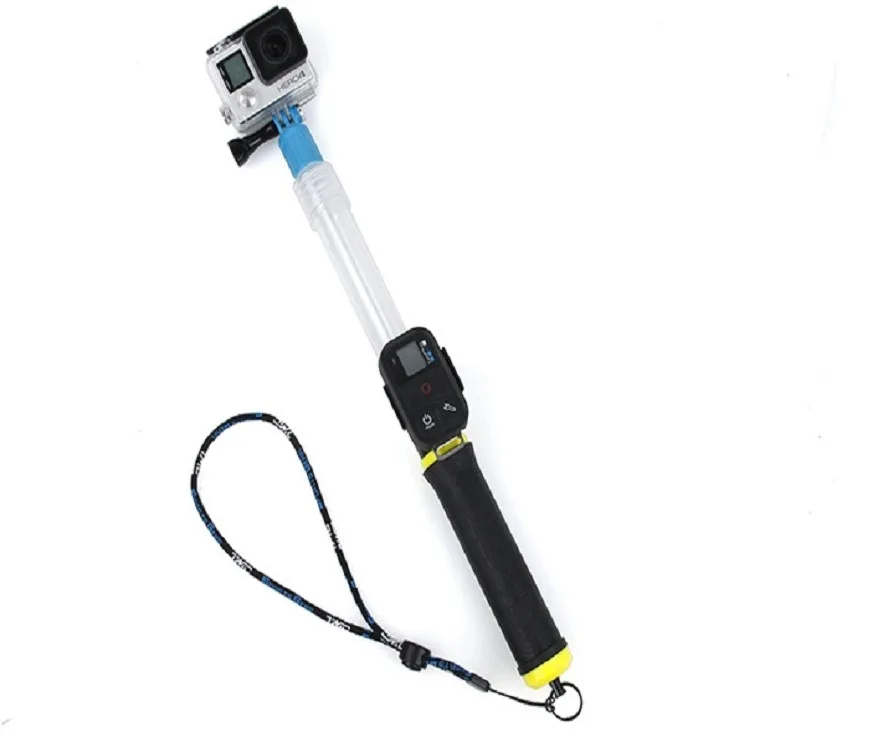 

Currently Available Wholesale GoPro Accessories GoPro Hero Extendable Transparent Selfie Stick Buoyance Rod with Remote Control