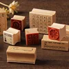 Stamps Vintage Weather Month Week Time Planner Stamp DIY Wooden Rubber Stamps For Scrapbooking Stationery Standard Stamp ► Photo 2/6