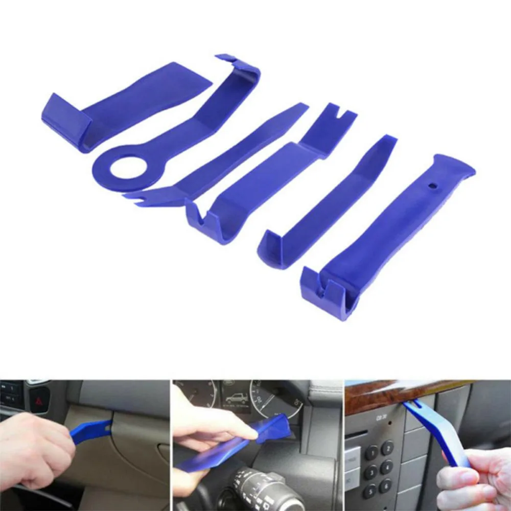 12pcs Car Radio Removal Tools Hand Tool Set Auto Door Clip Panel Trim Dash Audio Removal Installer Pry Repairing Tools Kit