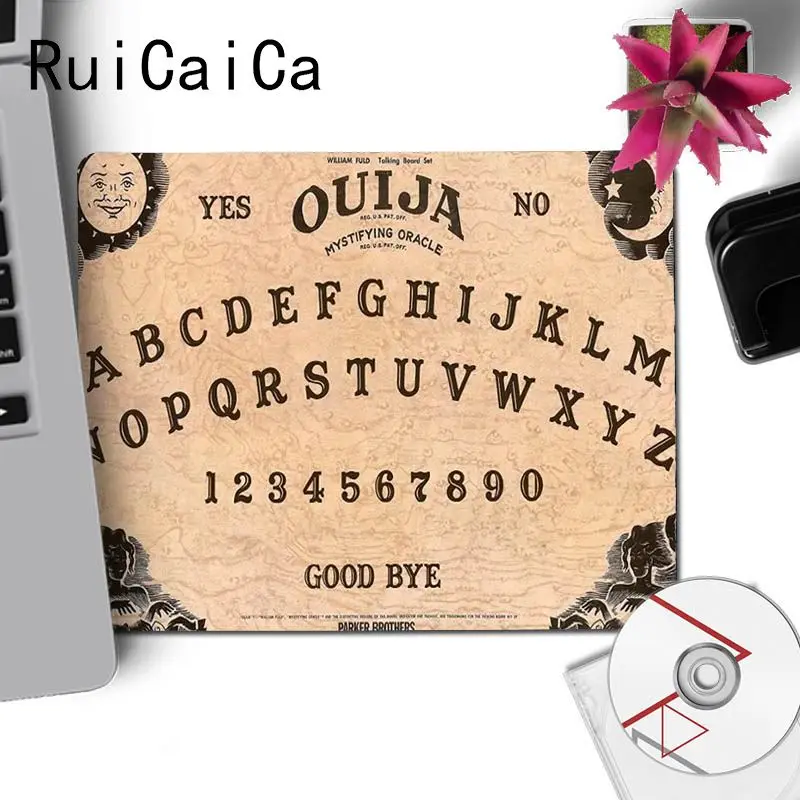 No Lock Edge25x29cm RuiCaiCa Ouija доска на заказ Ноутбук игровой Размер коврика для компьютерной мыши для 18x22 см 25x29 см маленький коврик для мыши - Цвет: No Lock Edge25x29cm