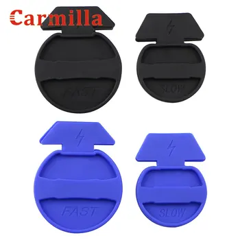 

Carmilla 2Pcs/Set Car Charging Port Protection Cover for Tesla Model 3 2017 2018 2019 2020 Charging Port Dust Plug Accessories