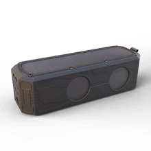 CYBORIS Портативная колонка на солнечной батарее с Bluetooth, 4400 мА/ч, с функцией внешнего аккумулятора, Противоударная, водонепроницаемая, для занятий спортом на открытом воздухе