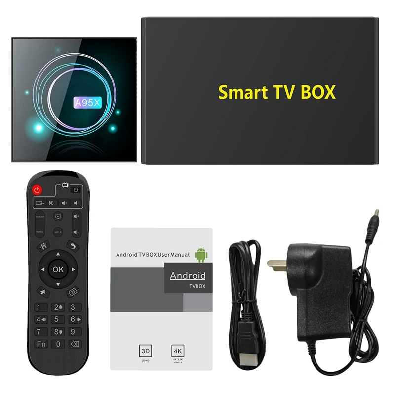 Smart TV Box Android 9 0 A95XF3 S905X3 4 Гб 64 8K HD 2 4/5 0G WiFi для медиа проигрыватель Google A95X F3