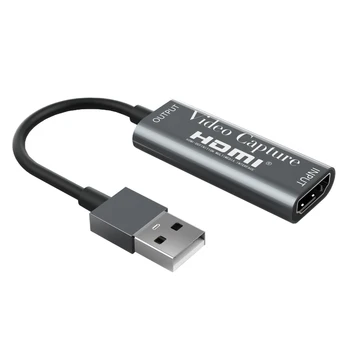 

Mini Portable USB 2.0 Audio Video Capture Card 1080P HDMI to USB 2.0 Capture Card For Live Broadcasts Video Recording