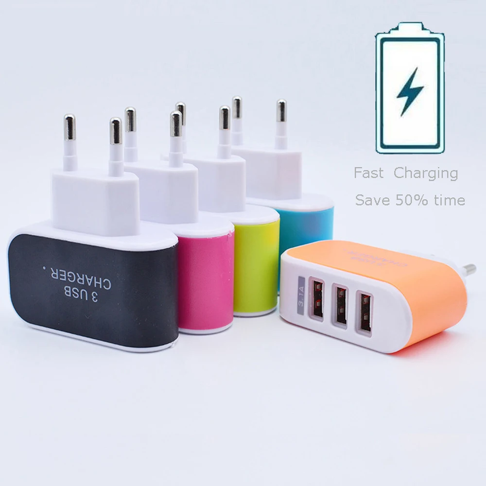 Настенное зарядное устройство с 3 USB портами|Зарядные устройства| |