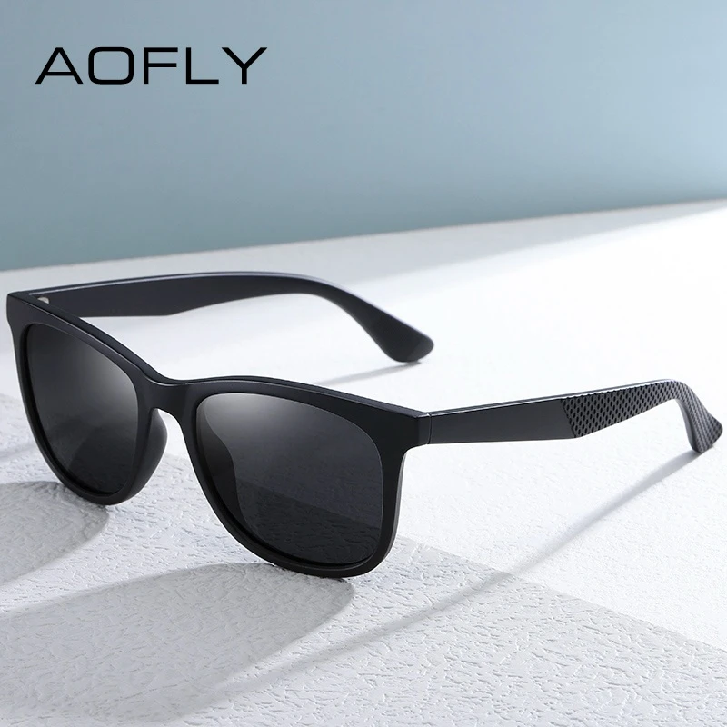 AOFLY gafas de sol antideslumbrantes para hombre y mujer, lentes de sol cuadradas ultraligeras con a la moda, zonnebril dames|De los hombres gafas de sol| - AliExpress