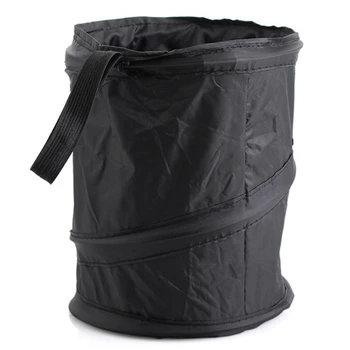 

Car Trash Bin Cans Folding Garbage Dust Holder Rubbish Cases Car Organizer Storage Bag Seat Waste Container Car Interior