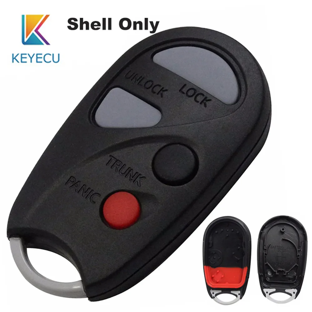 

KEYECU Replacement 4 Buttons Flip Folding Remote Key Shell Case Fob For Nissan Maxima Sentra Pathfinder Xterra