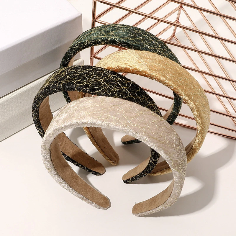 para el Pelo de Alambre dorado para mujer, diadema ancha, accesorios para el cabello, para el cabello para para el pelo de - AliExpress