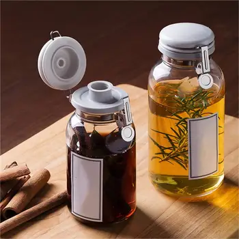 

Cooking Seasoning Bottle Glass Storage Bottles Dispenser For Oil Vinegar Honey Container Food Storage Organizer For Kitchen