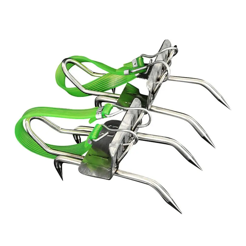 Tree Climbing Tool Pole Climbing Spikes for Hunting Observation Picking Fruit 45 carbon steel Climbing Tree Shoes Simple Use