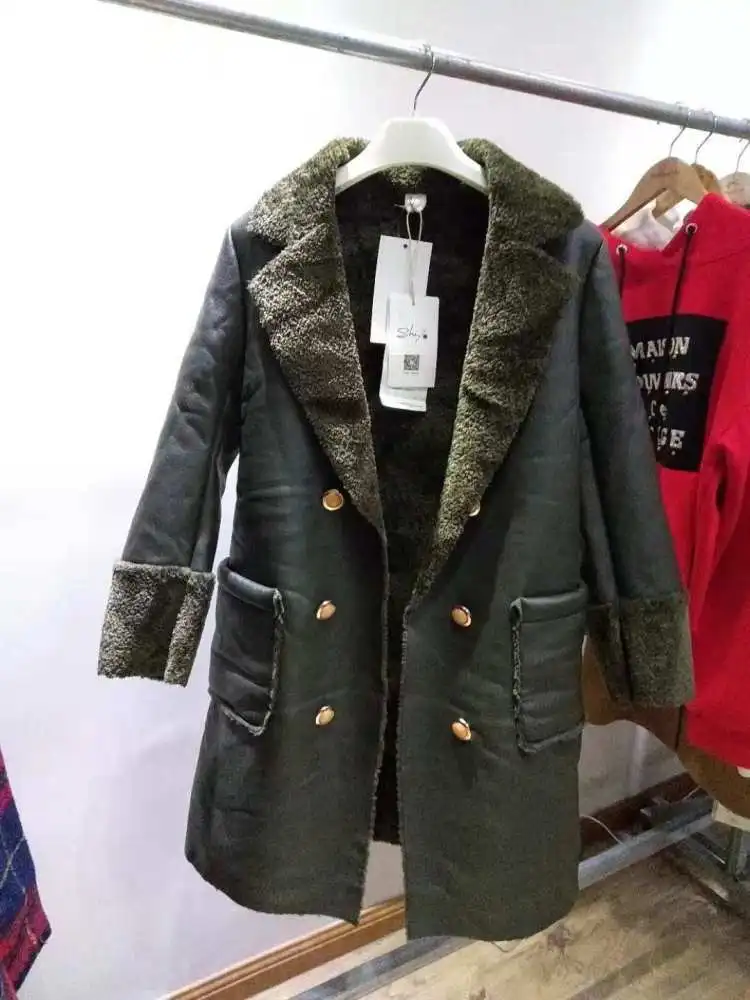 Когда серия Мода армейский зеленый пальто S17aw129
