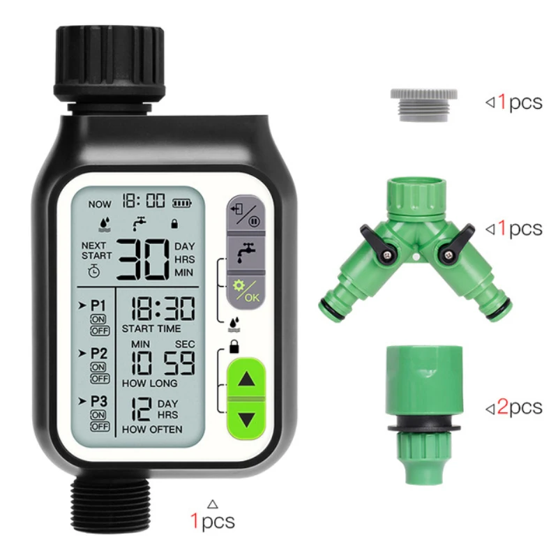 Garden Water Timer Waterproof Watering Timer With Rain Sensor