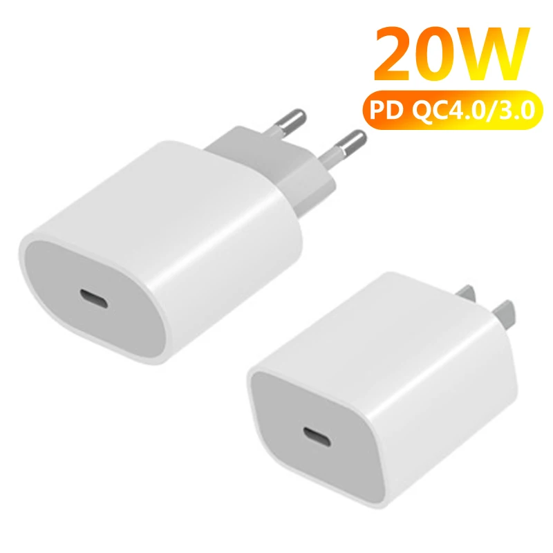 Зарядное устройство PD 20 Вт с USB C для iPhone 12 Pro 11 XS Max XR X 8 Plus iPad быстрое зарядное Samsung