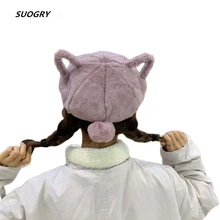 SUOGRY, теплая шерстяная шапка, шапка бини, теплая шерстяная шапка, японский стиль, шерстяной берет, шапка Мори, девушка, панк, шляпа художника