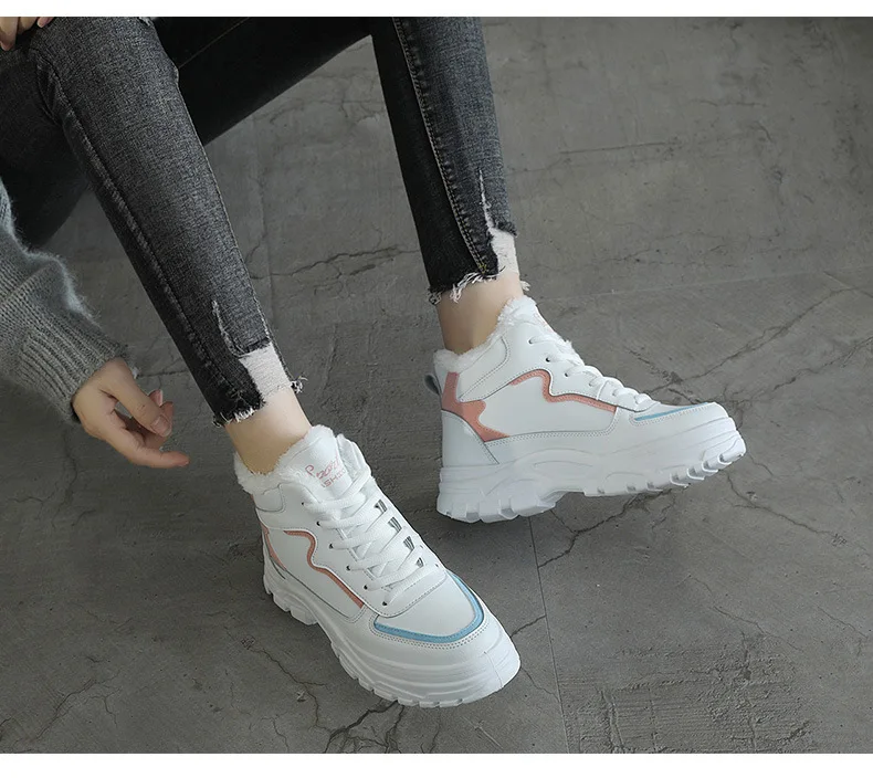 Very Good Quality Outdoor Winter Plush Casual Shoes wear Female Snow Boots Footwear zapotos mujer Warm sneakers