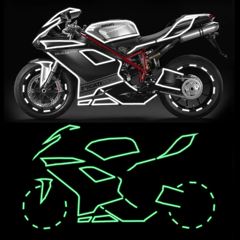 

Genuine Product Car Reflective Film Night Safe Crash Bar Reflective Tape Self-Luminous ye guang tiao