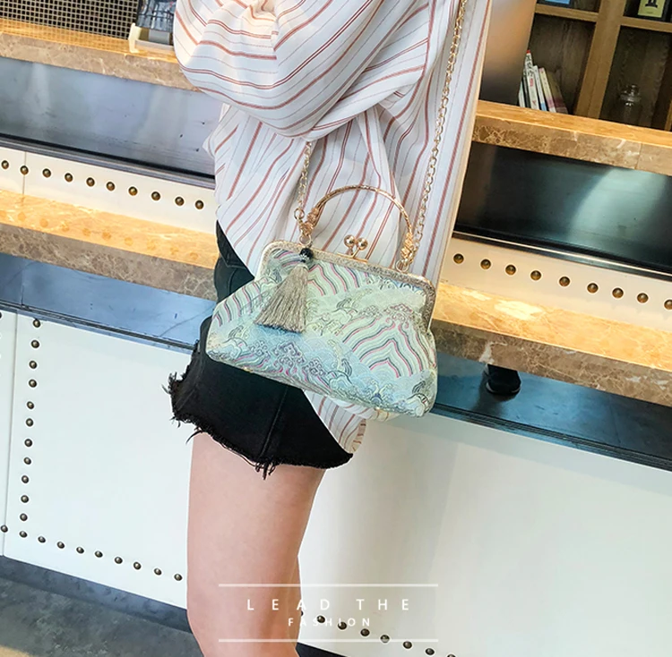 vintage bag bags women chain shoulder crossbody bag women's handbags (25)