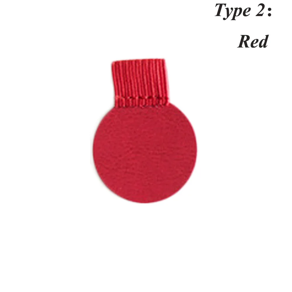 Self-Adhesive PU Leather Pen Clip with Elastic Loop for Notebooks and Calendars