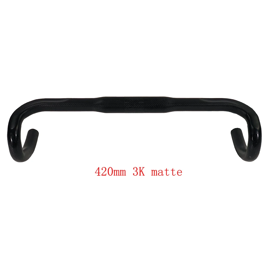 420mm 3K matte Тяга T1000 Аксессуары для велосипеда руль из углеродного волокна 3K матовый 380 мм 400 мм 420 мм 440 мм руль для шоссейного велосипеда - Цвет: 420mm 3K matte