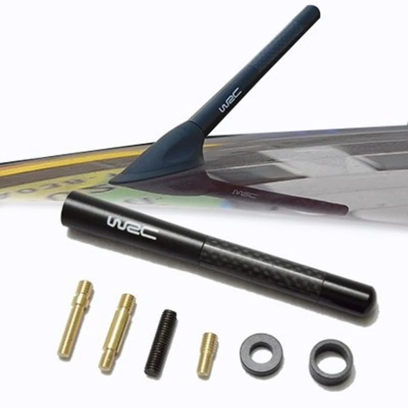 

12cm Universal Car Roof Mast Whip Stereo Radio FM/AM Signal WRC WOLF Short Radio Professional Spare Parts