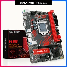 Placa base Machinist H81 LGA 1150 NGFF M.2 Slot Suporte i3 i5 i7 / Xeon E3 V3 DDR3 Processador RAM H81M-PRO S1 Mainboard