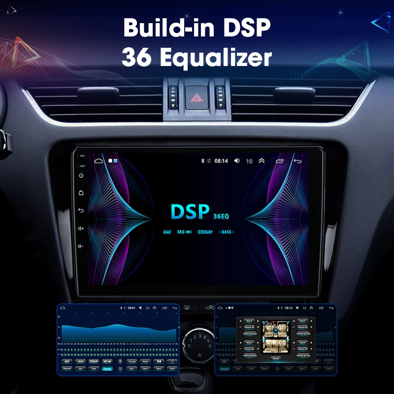 JMCQ 9 &quotдля Skoda Octavia 3 2014 2018 автомобильный радиоприемник RDS HIFI Android плеер GPS Navigaion