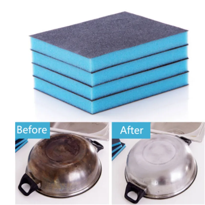 

1PC Sponge for Removing Rust Cleaning High quality Nanometer Diamond Sand Sponge Descaling Clean Magic Brush