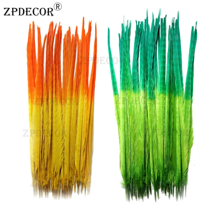 ZPDECOR 45-50 см 18-20 дюймов двухцветные перья фазана | Дом и сад