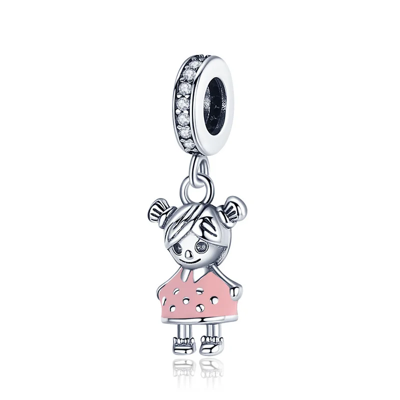 Genuine 925 sterling silver marine animal hanging bead pendant suitable for original Pandora bracelet ladies fashion jewelry