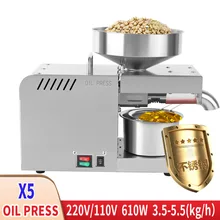220 В масло пресс оборудование для малого бизнеса нержавеющая сталь масло давление арахисовое масло экстрактор