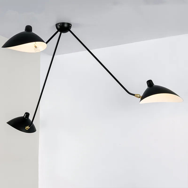 

Claws Ceiling Lamp Creative Design Northern European-Style Post-modern Study Lamp Simple Retro Bottle Nipple Three Head Ceiling
