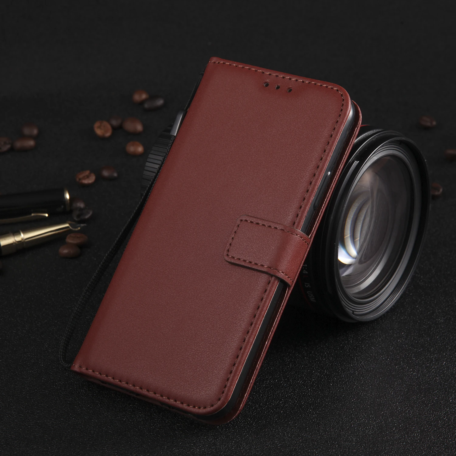 Leather Flip Wallet Case For Samsung Galaxy A3 A5 2016 2017 A6 A7 A8 A9 2018 A01 A02 J2 J3 J4 J5 J6 Plus J7 J8 Protect Cover