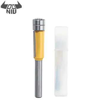 

DANIU 6mm Shank Double Bearing Trimming Cutter Edge Straight Router Bit for Woodworking Template Pattern Cutter Hand Tool