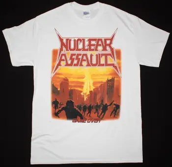 

NUCLEAR ASSAULT GAME OVER ANTHRAX S.O.D. BRUTAL THRUTH DRI NEW WHITE T-SHIRT
