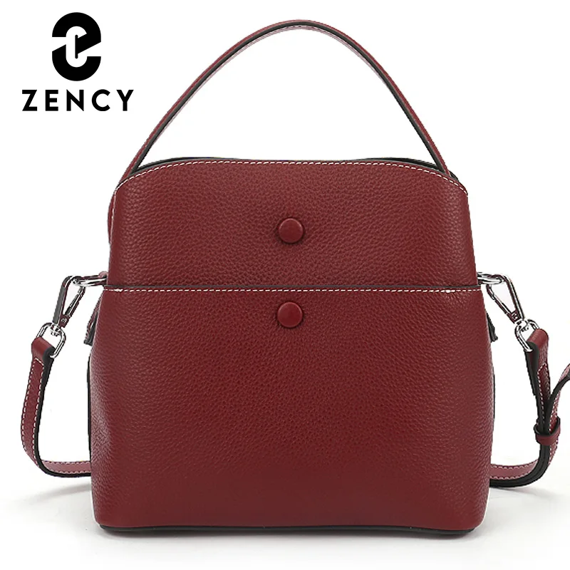 Сумка Zency из 100% натуральной кожи сумка-мешок женская сумка на плечо Вместительная