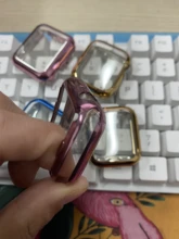 Carcasa de marco de TPU para carcasa de reloj Apple, 40mm, 44mm, 38mm, 42mm, Serie 6, 5, 4, 3, 2, 1 SE, funda protectora, carcasa para iWatch