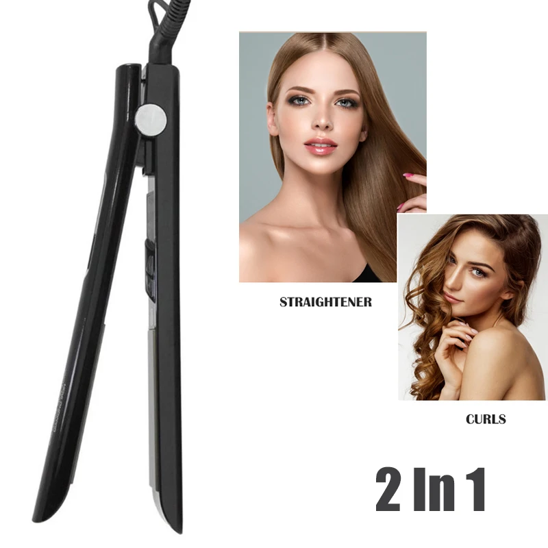 Hair Straightener Titanium Plate Straightening Iron Keratin Treatment Flat Irons 470℉ MCH Fast Heating High Temperature Styler 6