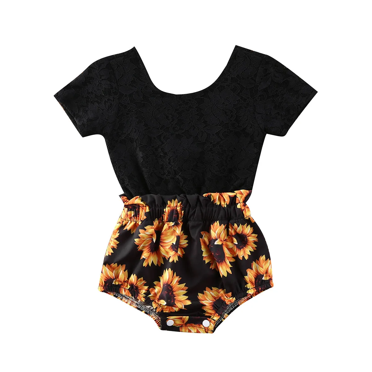 sunflower baby outfit newborn
