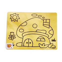 10pcs/Lot Cute Colorful Kids Drawing Toys Sand Painting Images Diy Craft Education Toy For Kid Diy Education Toy